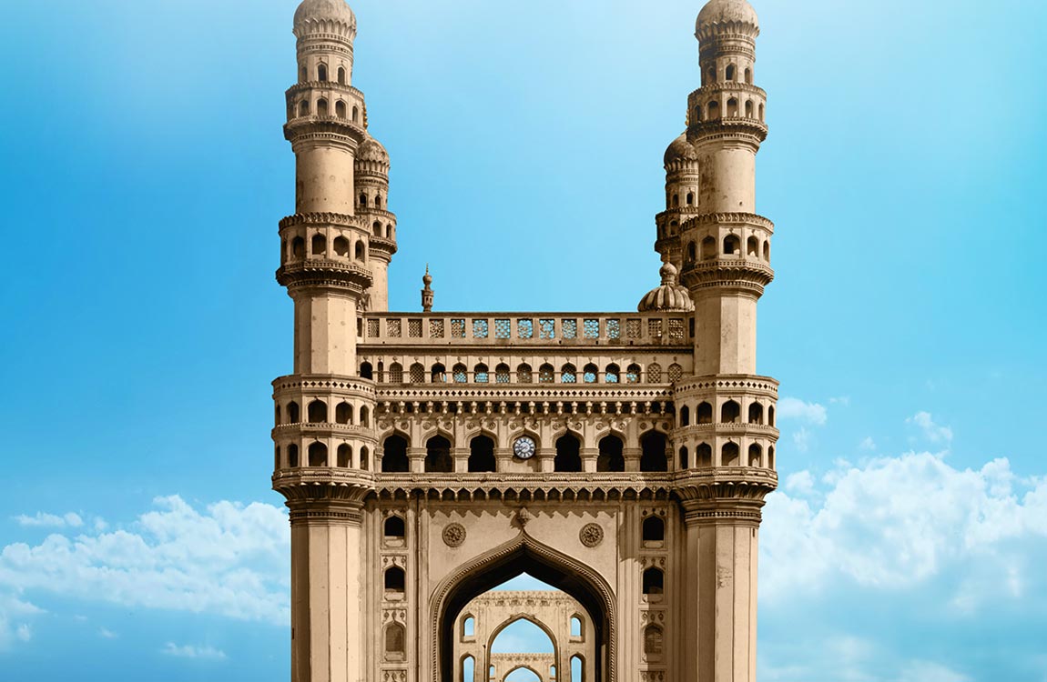 Charminar monument located in Hyderabad, Telangana, India 