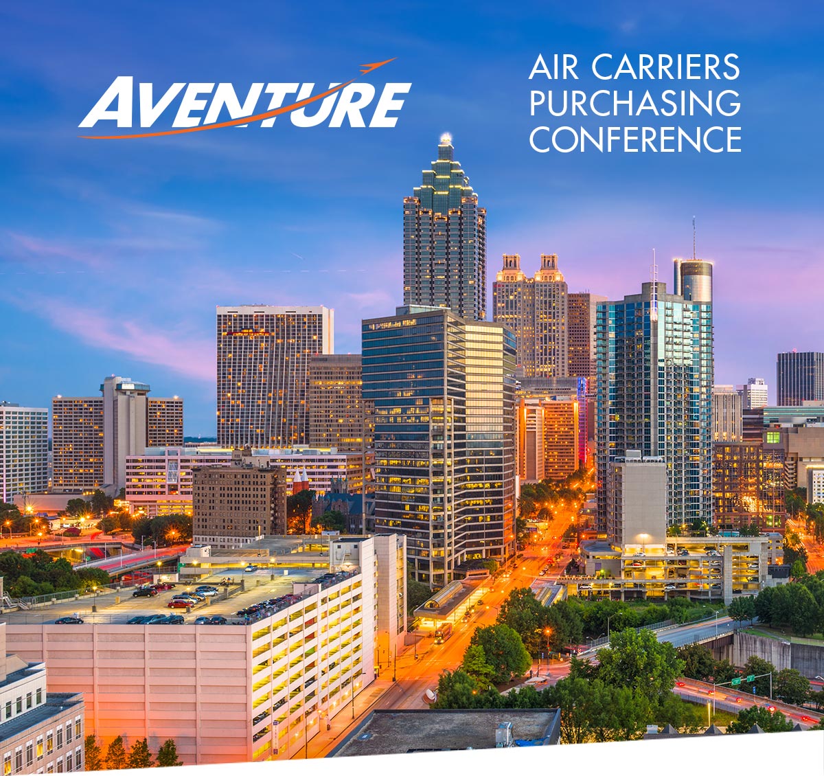 Aventure Aviation | Air Carriers Purchasing Conference – Atlanta skyline 